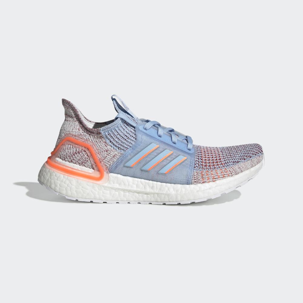 Adidas Women's Ultraboost 19 Running Shoes Blue/Coral/Burgundy Ireland G27483